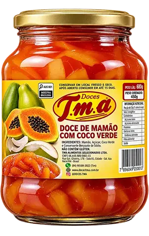 Doces TMA — doce de banana com abacaxi